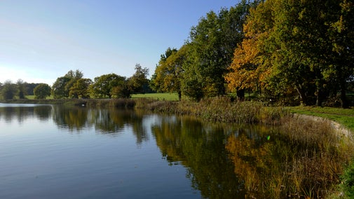 Blickling lake with autumn reflections, Blickling Estate, Norfolk